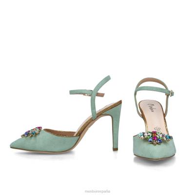 Menbur mujer damia 204L4984 tacones altos verde