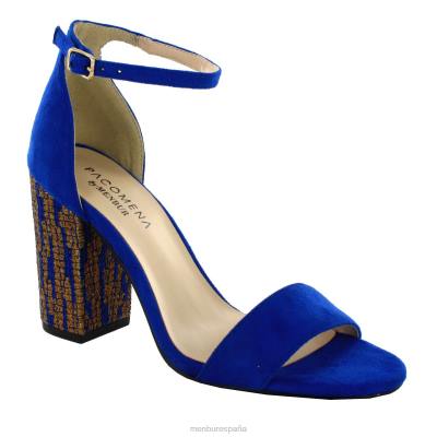 Menbur mujer dominicana 204L1366 tacones altos azul medio