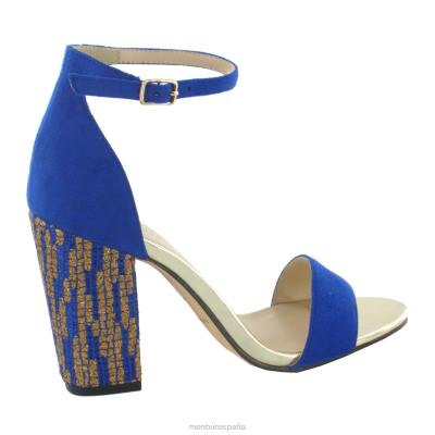 Menbur mujer dominicana 204L1366 tacones altos azul medio