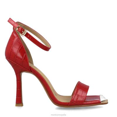 Menbur mujer dumortierita 204L3772 tacones altos rojo