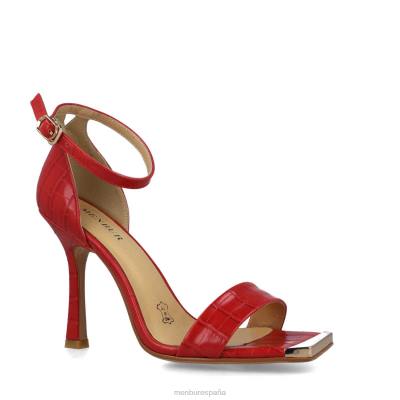 Menbur mujer dumortierita 204L3772 tacones altos rojo