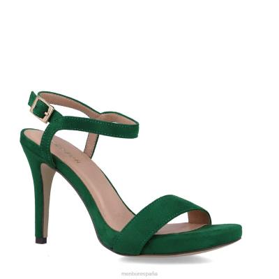 Menbur mujer eleusis 204L3972 tacones altos verde