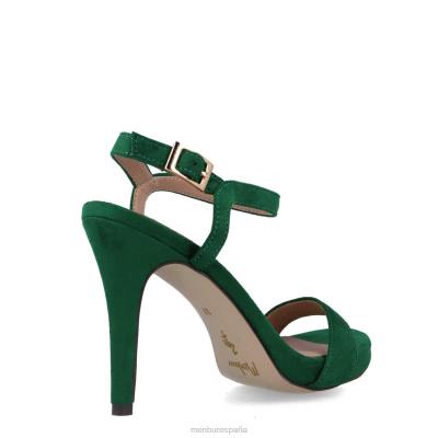 Menbur mujer eleusis 204L3972 tacones altos verde