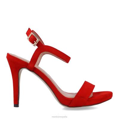 Menbur mujer eleusis 204L3976 tacones altos rojo