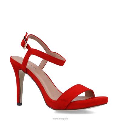 Menbur mujer eleusis 204L3976 tacones altos rojo