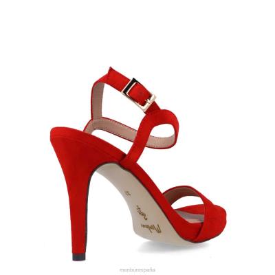 Menbur mujer eleusis 204L3976 tacones altos rojo