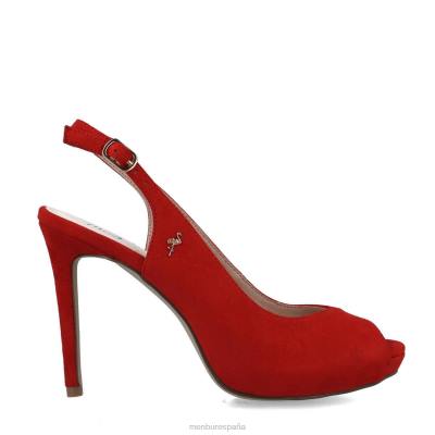 Menbur mujer eleusis 204L4827 tacones altos rojo