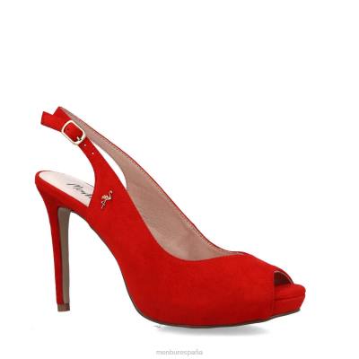 Menbur mujer eleusis 204L4827 tacones altos rojo