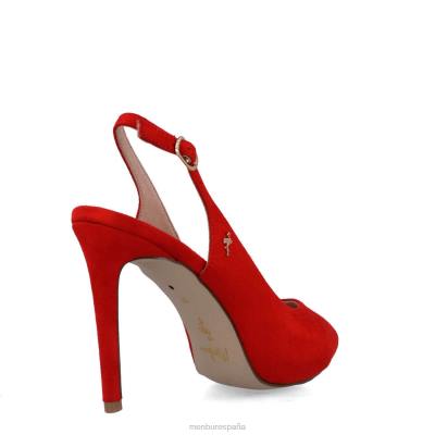 Menbur mujer eleusis 204L4827 tacones altos rojo