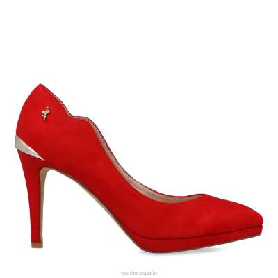 Menbur mujer eleusis 204L5491 tacones altos rojo