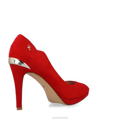 Menbur mujer eleusis 204L5491 tacones altos rojo