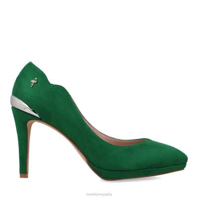 Menbur mujer eleusis 204L5493 tacones altos verde