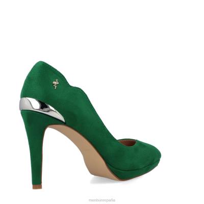 Menbur mujer eleusis 204L5493 tacones altos verde