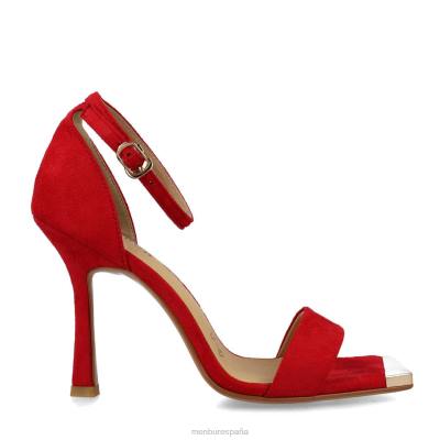 Menbur mujer enstatita 204L3764 tacones altos rojo