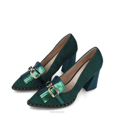 Menbur mujer epidota 204L3784 tacones altos verde