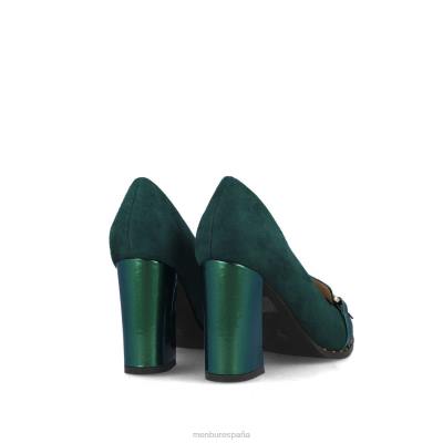 Menbur mujer epidota 204L3784 tacones altos verde