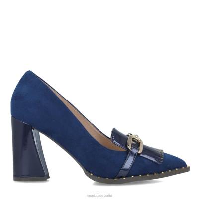 Menbur mujer epidota 204L766 tacones altos azul oscuro