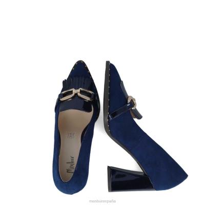 Menbur mujer epidota 204L766 tacones altos azul oscuro