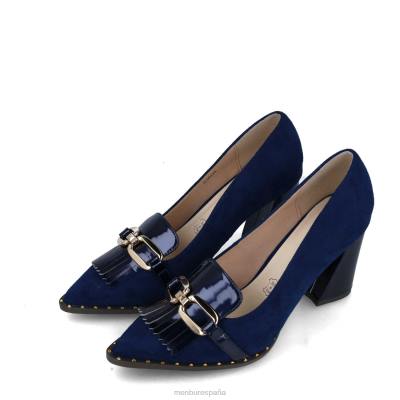 Menbur mujer epidota 204L766 tacones altos azul oscuro