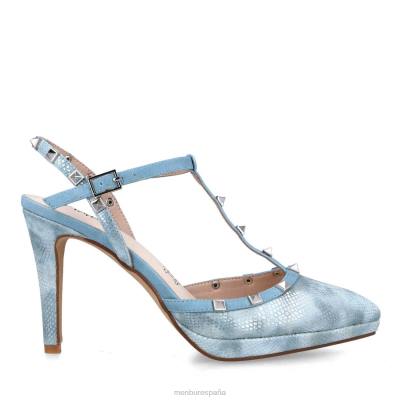 Menbur mujer erinia 204L1509 tacones altos azul claro