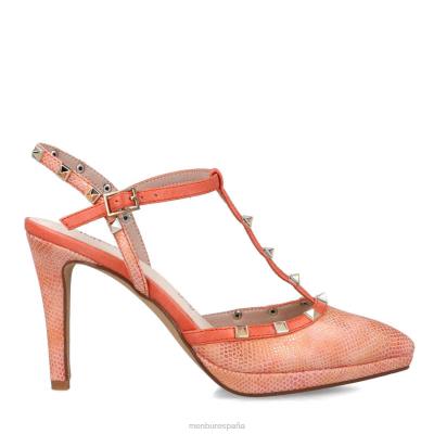 Menbur mujer erinia 204L5407 tacones altos naranja