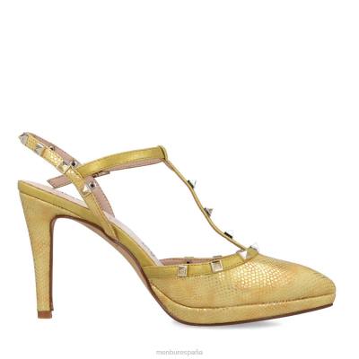 Menbur mujer erinia 204L5409 tacones altos amarillo