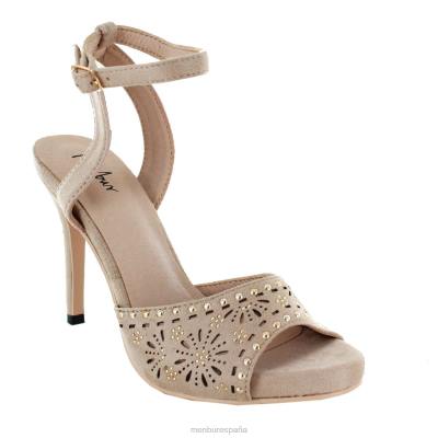 Menbur mujer estencioso 204L3964 tacones altos beige