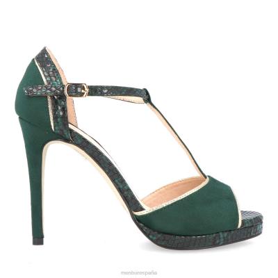 Menbur mujer estrigara 204L4335 tacones altos verde