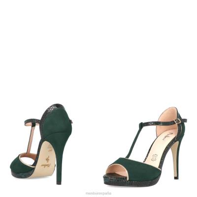 Menbur mujer estrigara 204L4335 tacones altos verde