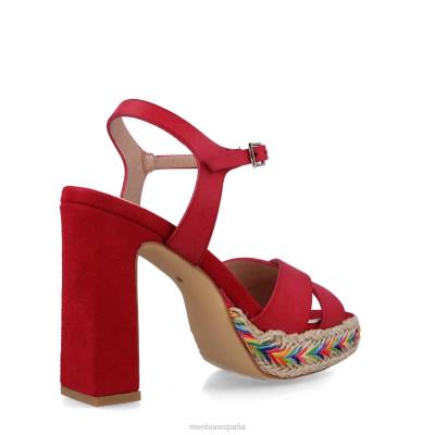 Menbur mujer faetonte 204L1544 tacones altos rojo