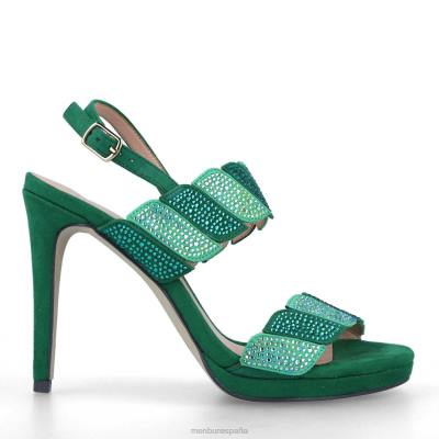 Menbur mujer fenigli 204L1487 tacones altos verde