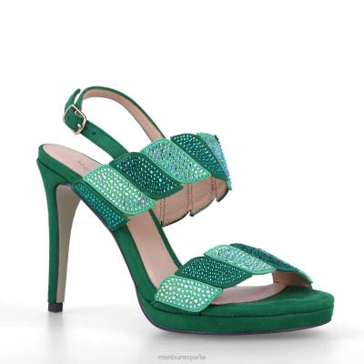 Menbur mujer fenigli 204L1487 tacones altos verde