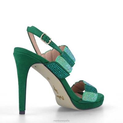 Menbur mujer fenigli 204L1487 tacones altos verde