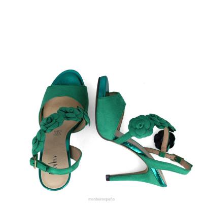 Menbur mujer fenonte 204L4918 tacones altos verde