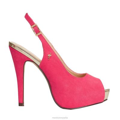 Menbur mujer filodendro 204L4281 tacones altos coral