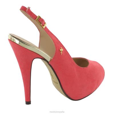 Menbur mujer filodendro 204L4281 tacones altos coral