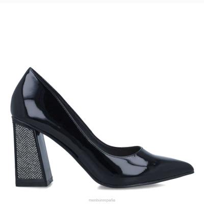 Menbur mujer hematita 204L3778 tacones altos negro