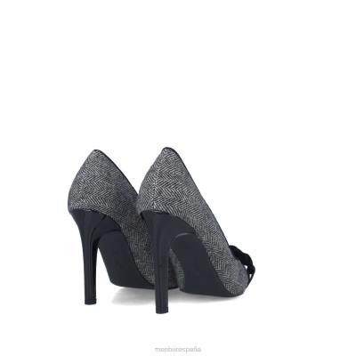 Menbur mujer hematita 204L3785 tacones altos negro