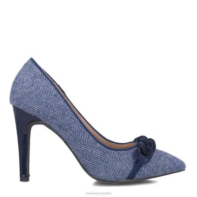 Menbur mujer hematita 204L3786 tacones altos azul oscuro