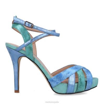 Menbur mujer hemera 204L5397 tacones altos azul medio