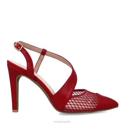 Menbur mujer hespéride 204L4814 tacones altos rojo