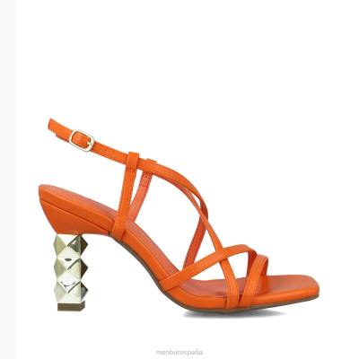 Menbur mujer hidra 204L757 tacones altos naranja