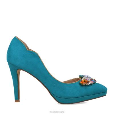 Menbur mujer hiperión 204L4969 tacones altos azul medio