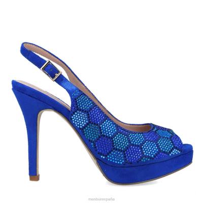 Menbur mujer iridácea 204L5392 tacones altos azul medio