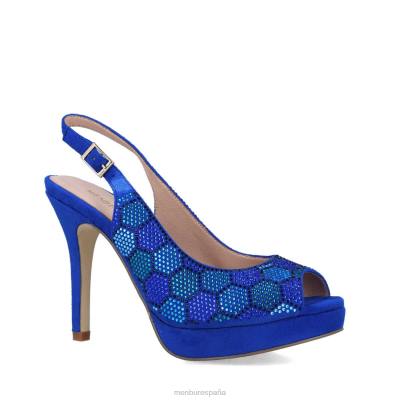 Menbur mujer iridácea 204L5392 tacones altos azul medio