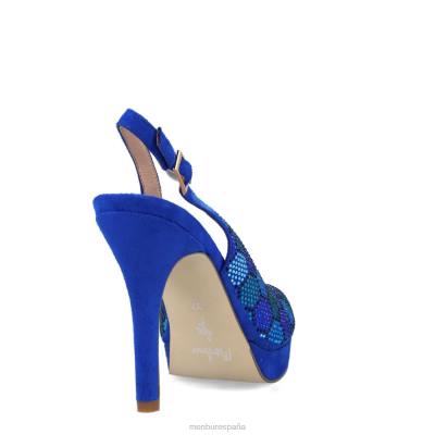 Menbur mujer iridácea 204L5392 tacones altos azul medio