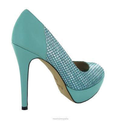 Menbur mujer lanteira 204L4707 tacones altos azul medio