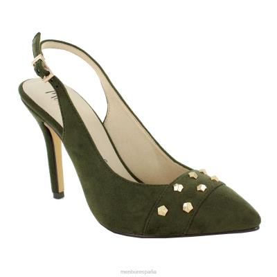 Menbur mujer leusa 204L5193 tacones altos verde