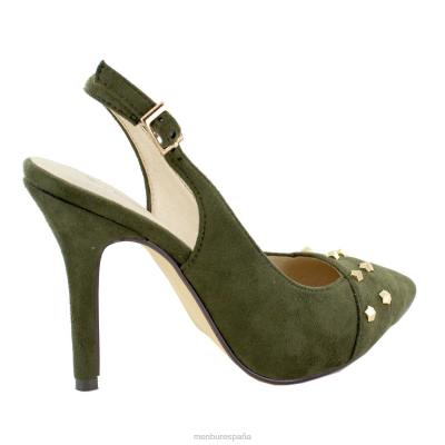 Menbur mujer leusa 204L5193 tacones altos verde