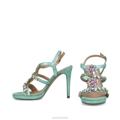 Menbur mujer medusa 204L3947 tacones altos verde